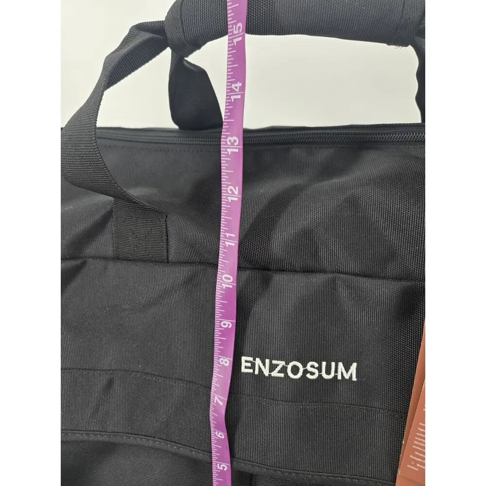 Enzosum Black Convertible Duffle Garment Travel Bag New With Tags